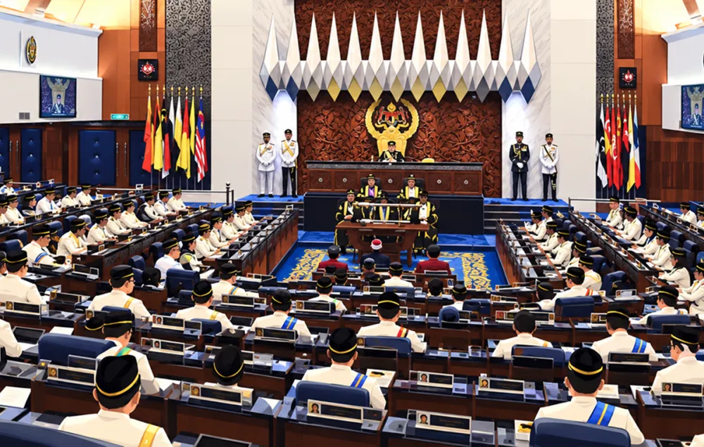 Ilustrasi Dewan Rakyat semasa persidangan Parlimen