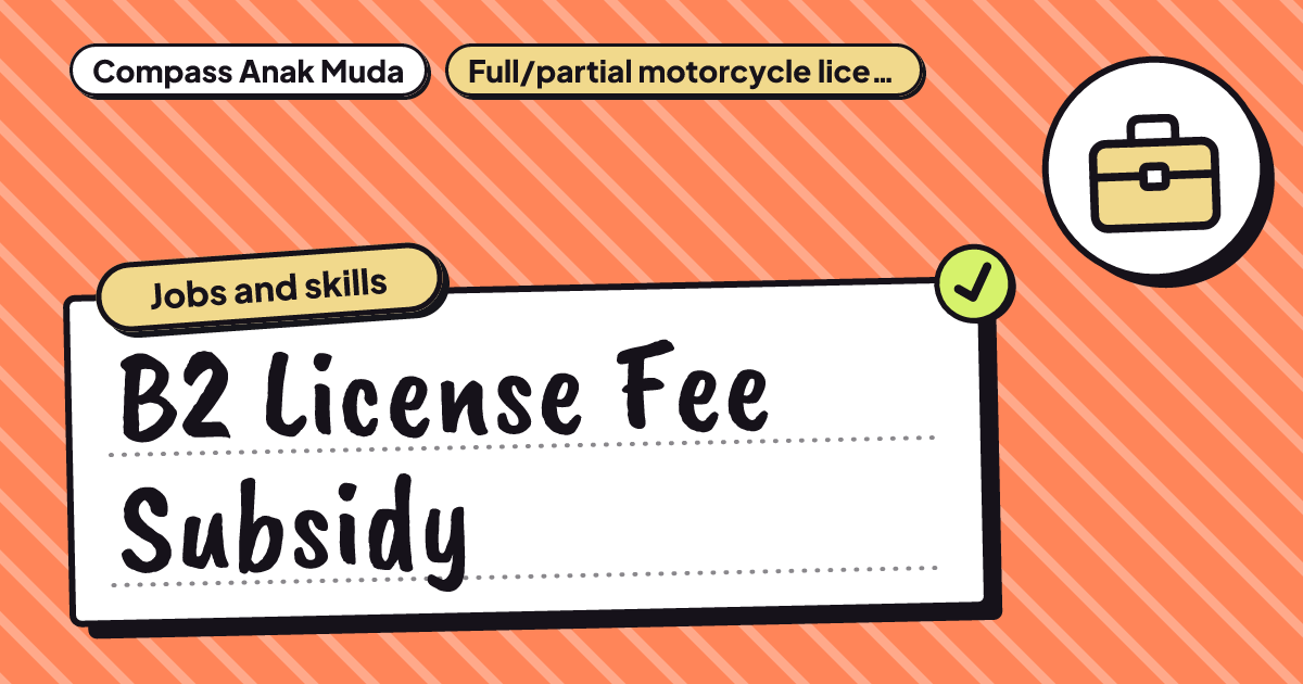 B2 License Fee Subsidy | Compass Anak Muda Sabah